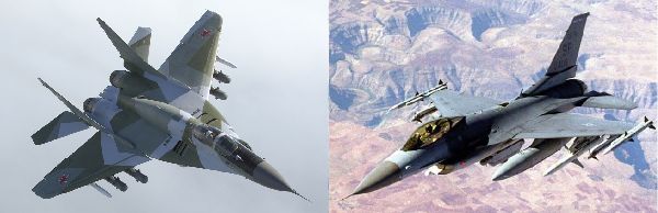 МиГ-29 и F-16