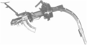 Кривоствольный (криволинейный) пулемет на базе 7,62-мм ручного пулемета системы Калашникова РПК.